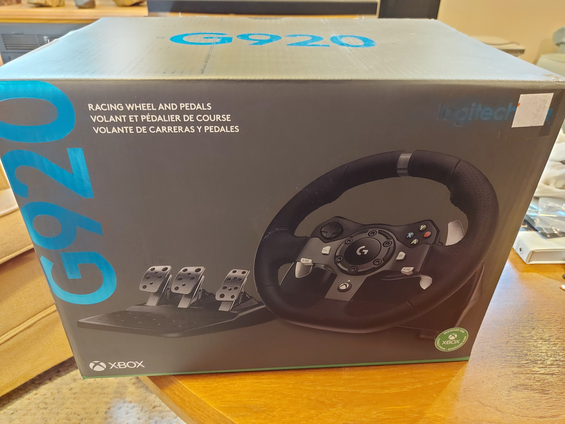 Logitech G920 Racing Wheel and Pedals