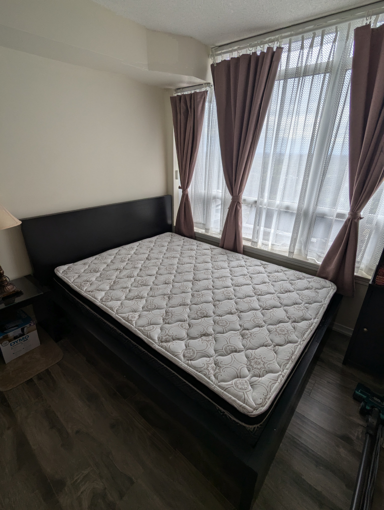 Queen Size Bed Frame + Mattress