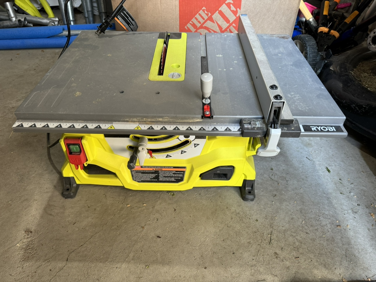 Ryobi Table Saw 8 1/4 inch Blade