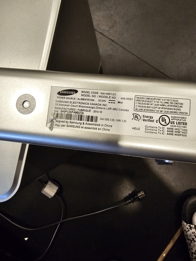 Samsung Soundbar with Subwoofer - photo 3