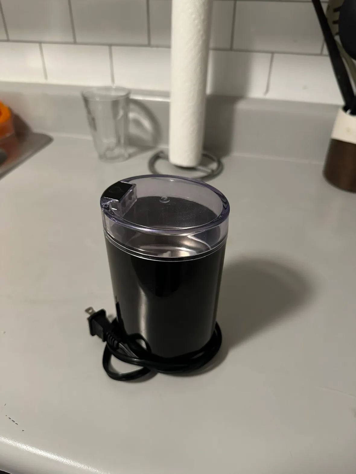 Black Electric Coffee Grinder image indicator(2)