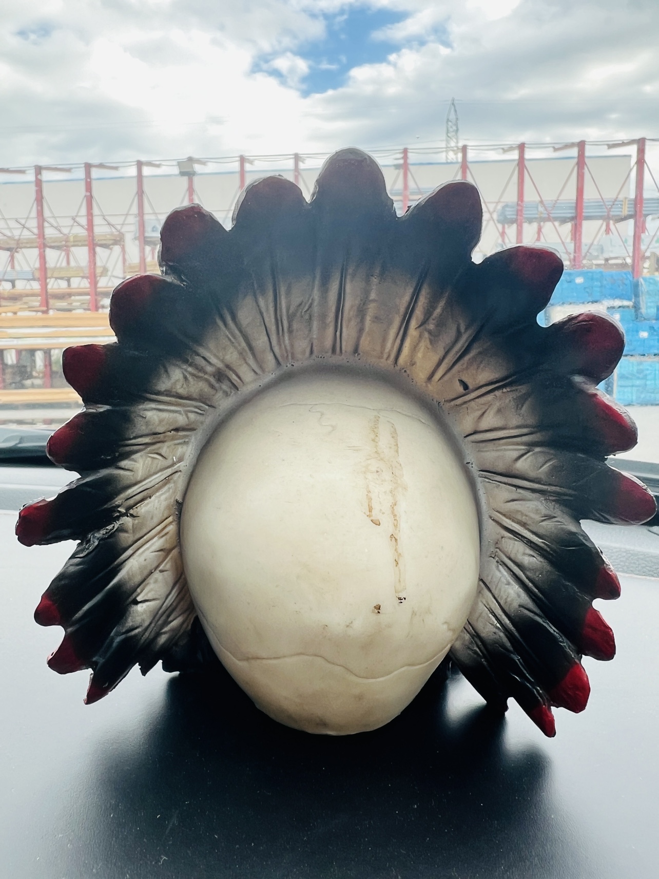 Skull with Indian Headdress - photo 4