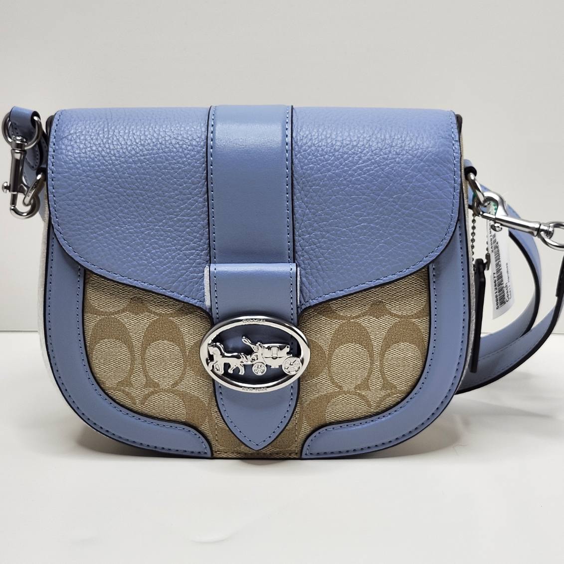Coach Signature Logo Leather Crossbody Bag