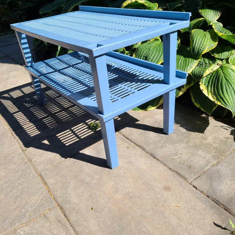 2 Tier Blue Shoe Rack $5! image indicator(3)