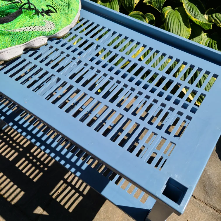 2 Tier Blue Shoe Rack $5! image indicator(5)