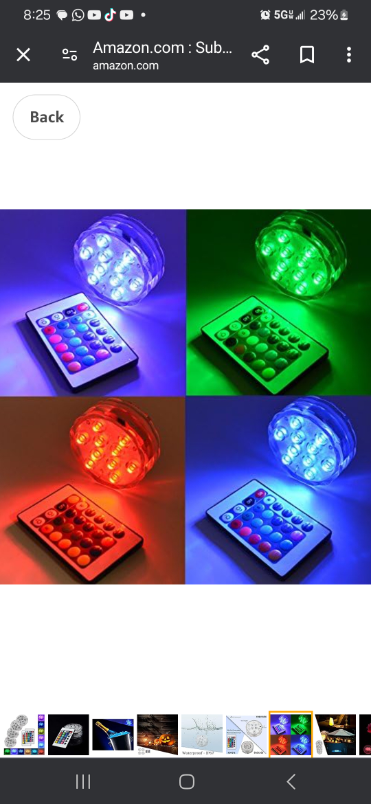 Submersible LED Lights with Remote