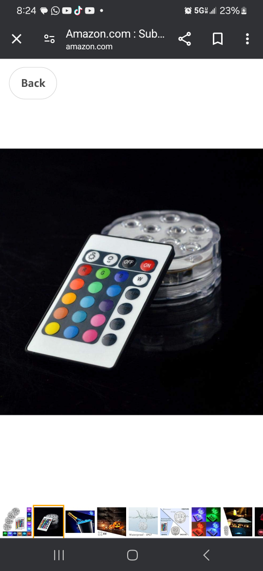 Submersible LED Lights with Remote - photo 4