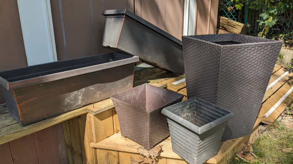 FREE plastic planters