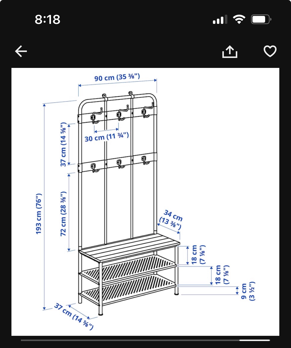 Ikea Coat Rack - photo 4