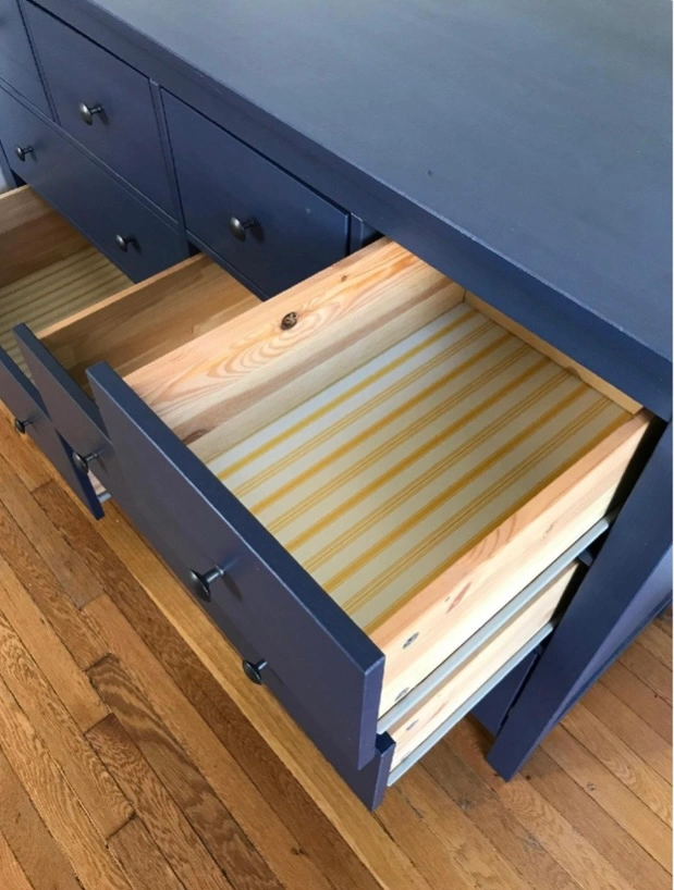 Blue Ikea Hemnes Dresser with Eight Drawers | Karrot Blue Ikea Hemnes Dresser with Eight Drawers | Karrot