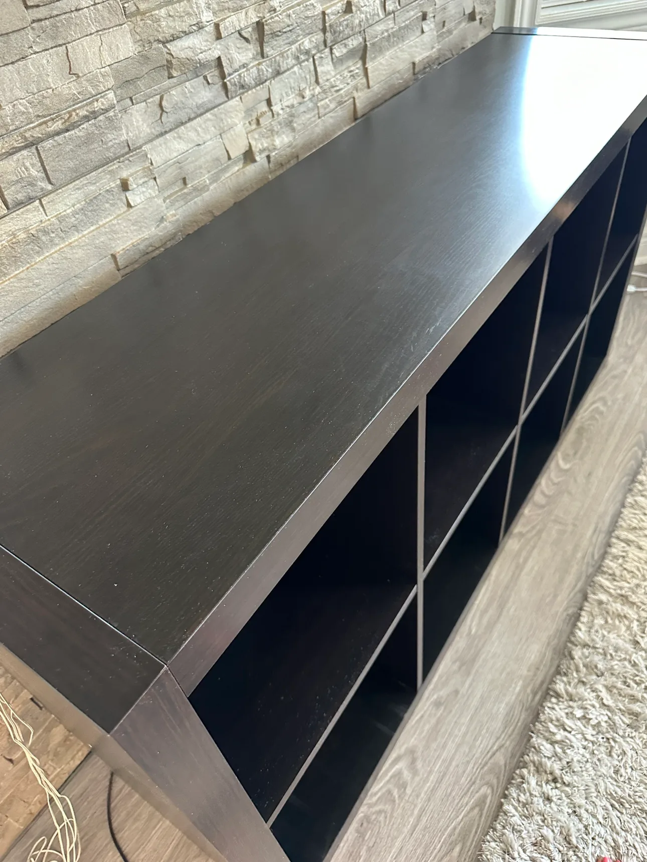 IKEA Black 9 Cube Shelf Unit- Very good condition! image indicator(5)