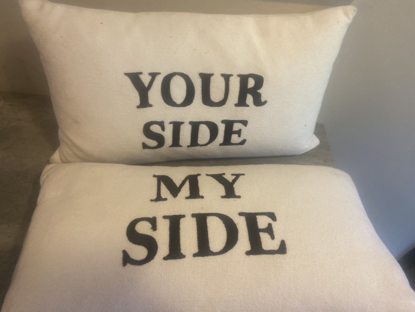 Your Side/My Side Reversible Pillows