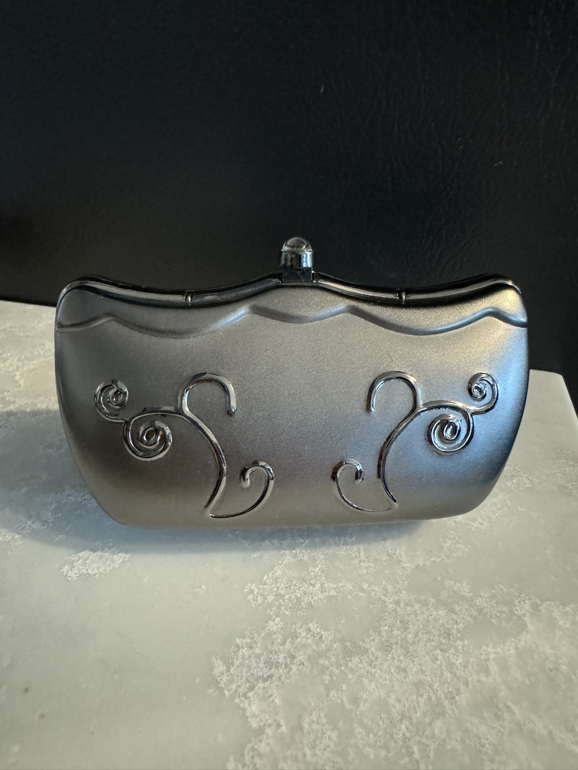 Silver Metal Clutch Purse #freecycle