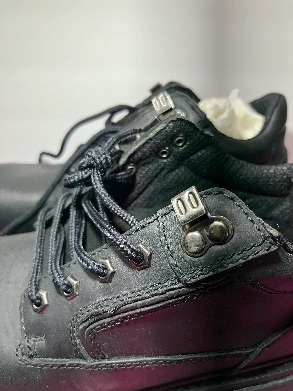 *New* Men’s Size 8 Black Leather Upper Hiking or Work Boots image indicator(6)