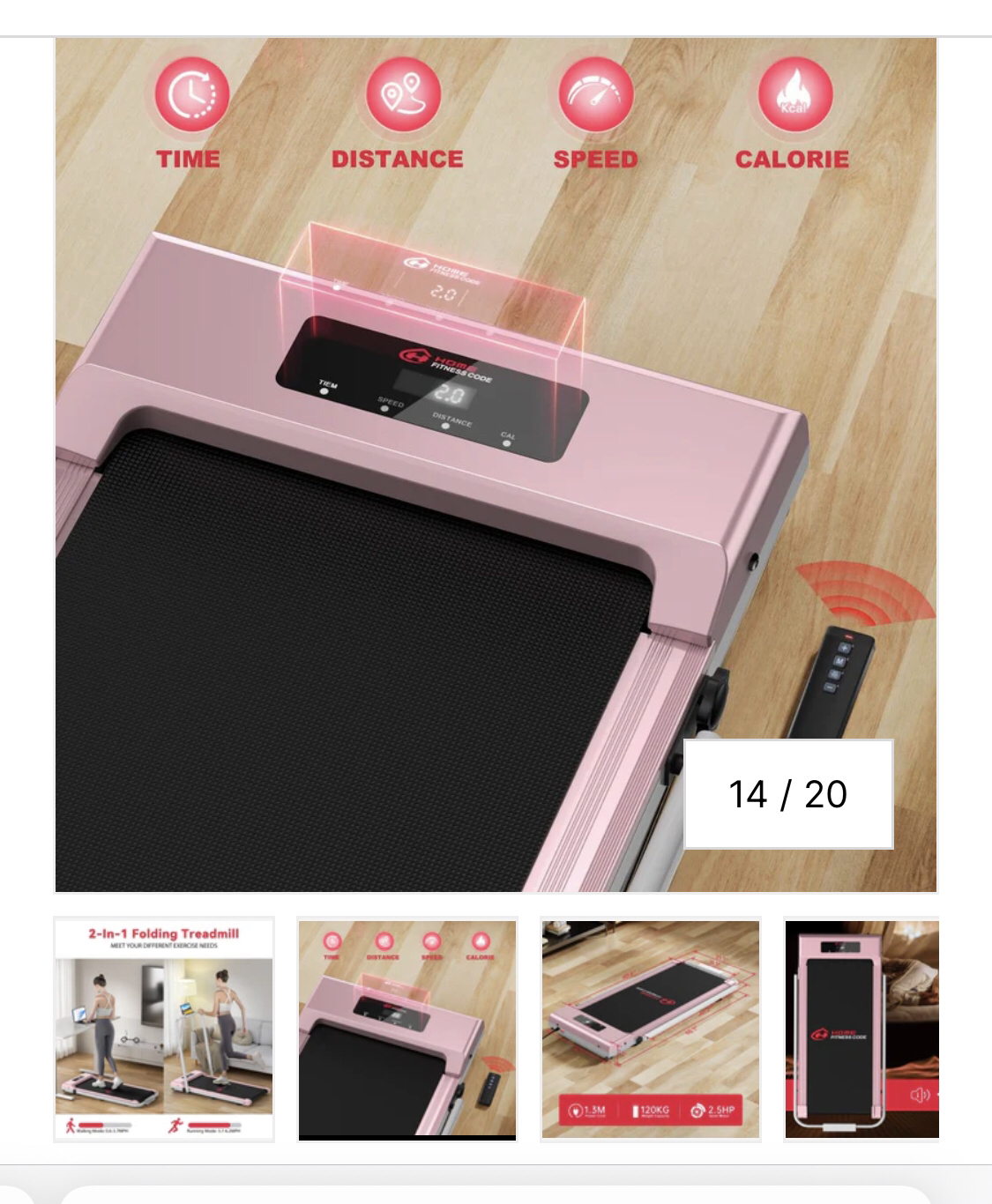 Compact folding treadmill - photo 3