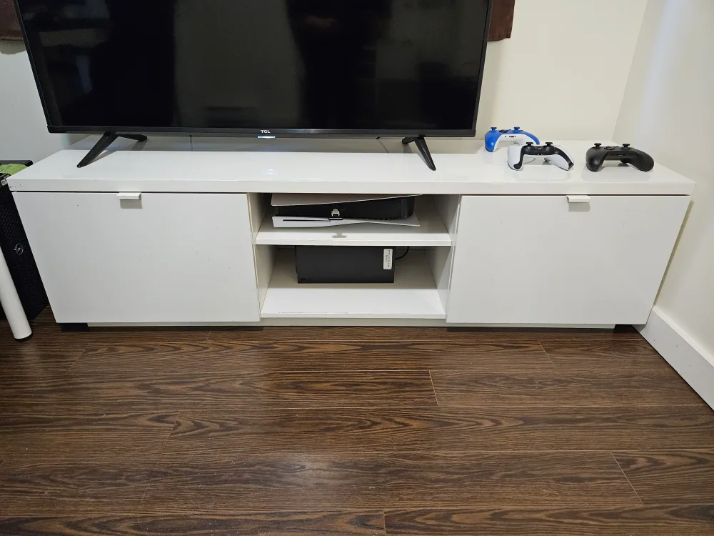 White TV Stand thumbnail