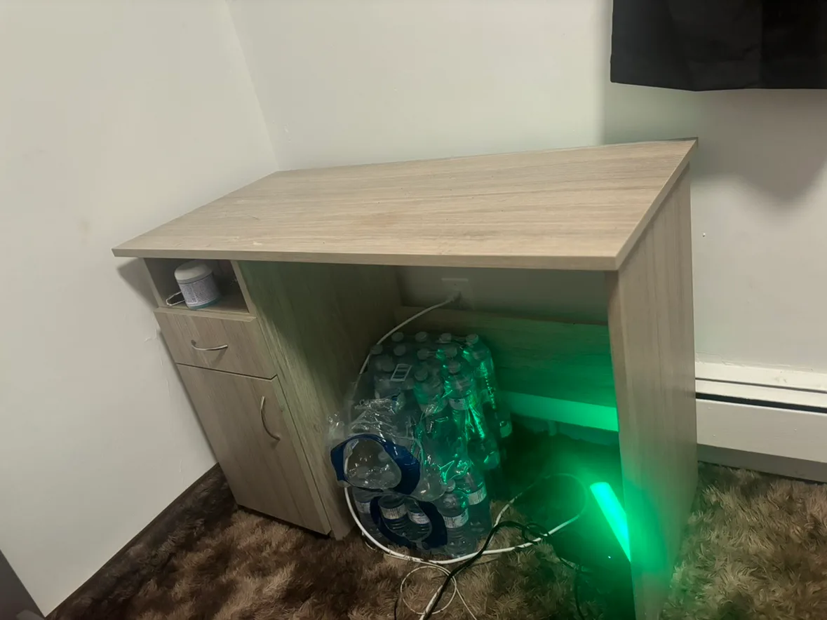 Grey Desk with Drawer image indicator(4)