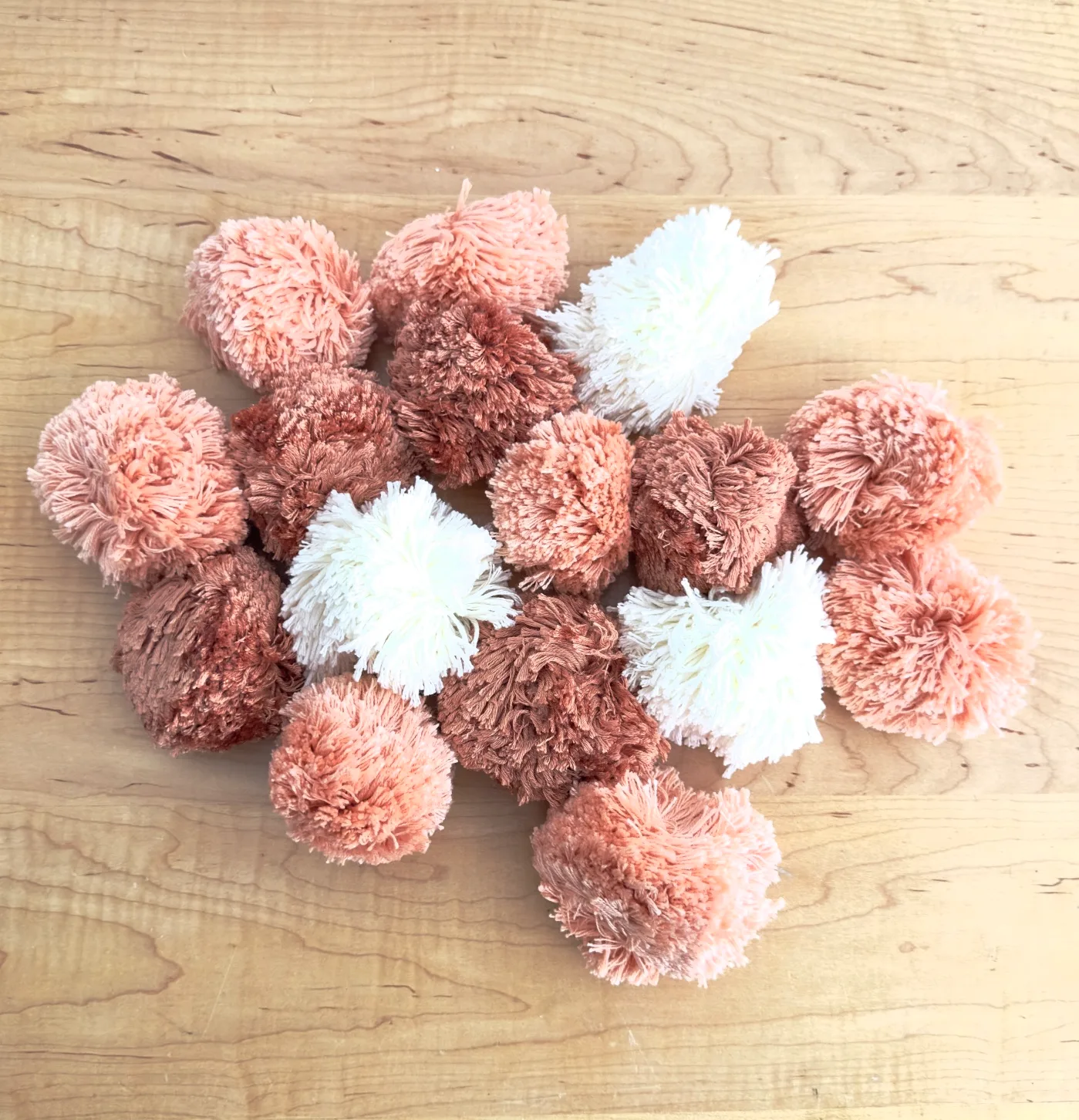 Cotton Silk Blend Pom Poms Craft Supplies thumbnail