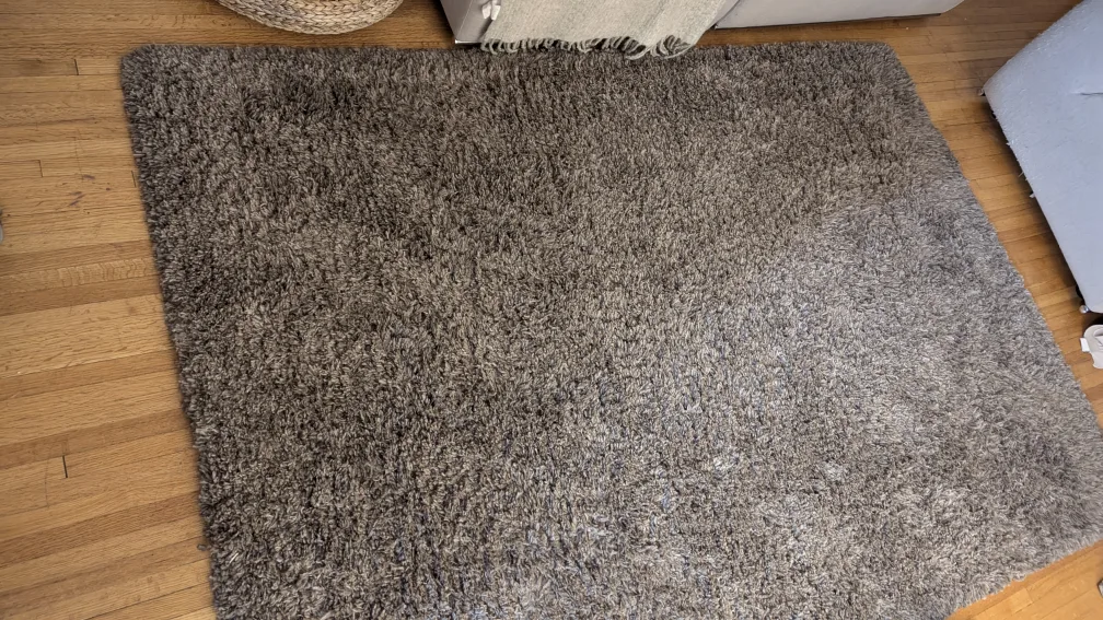Large Brown Shag Area Rug thumbnail