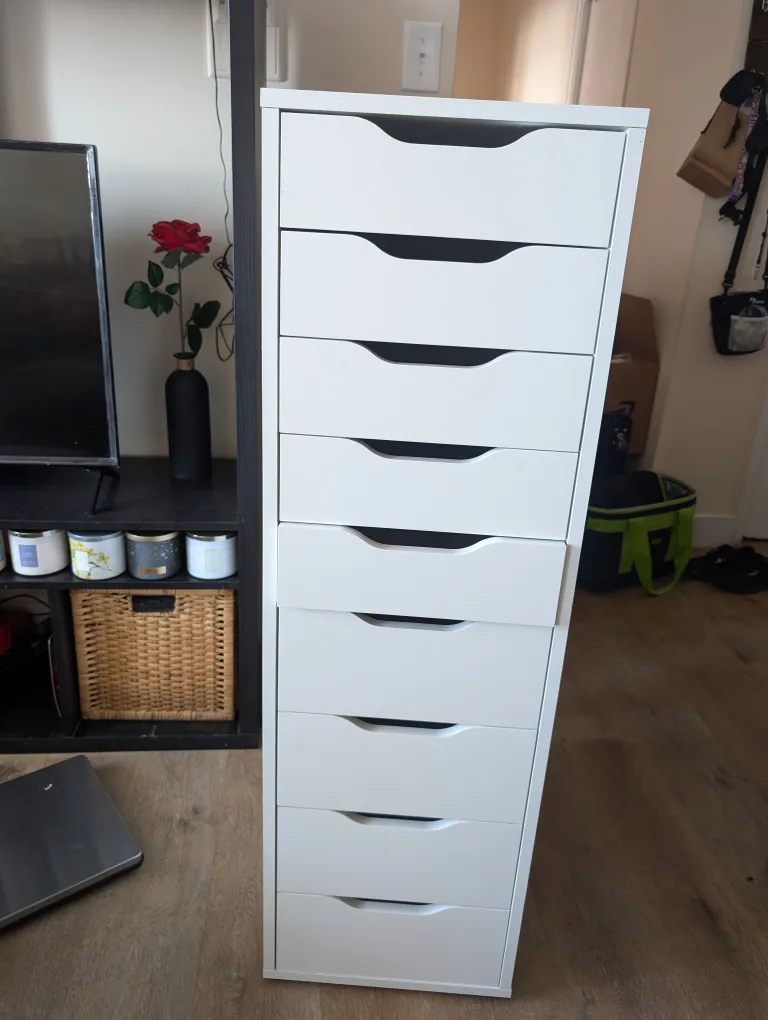 Drawer unit with 9 drawers, White Ikea thumbnail