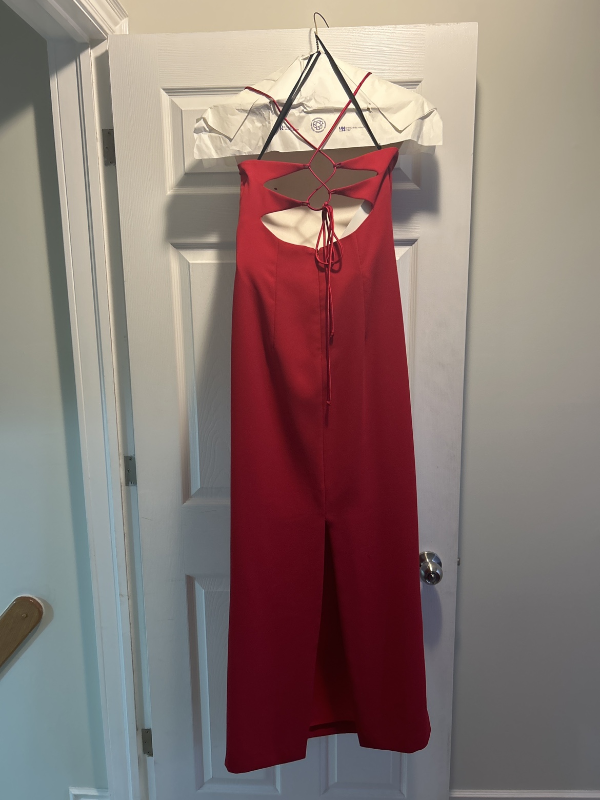 Red Strapless Maxi Dress - photo 2