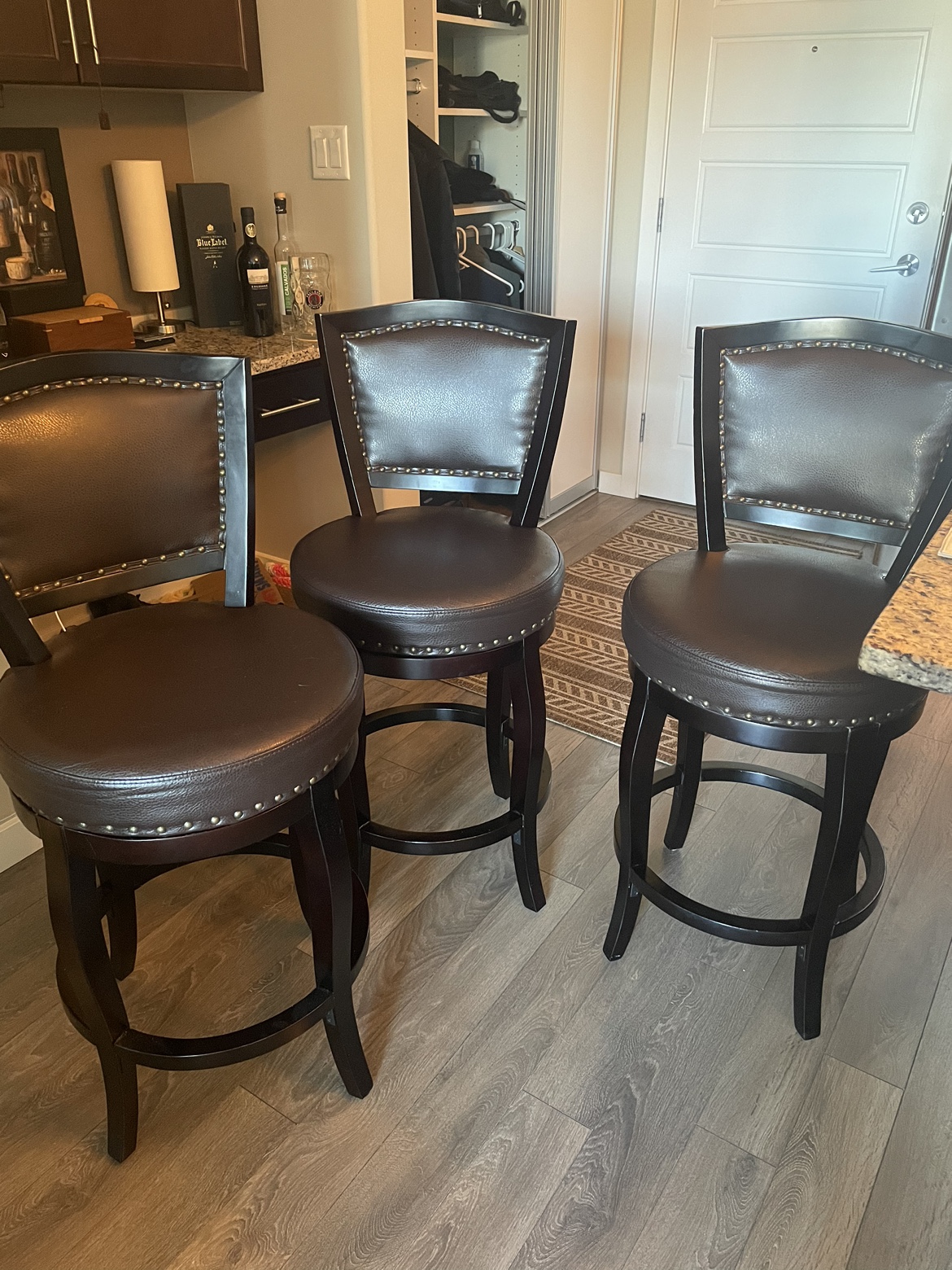 Set of 3 Bar Stools