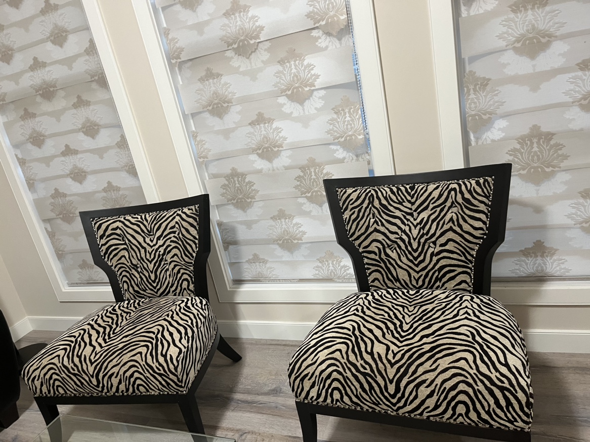 Zebra Print Dining Chairs