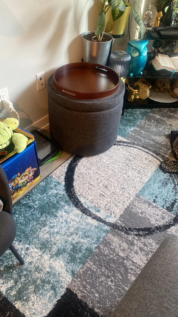 Rivet Madison Ottoman gently used pick up square one image indicator(3)