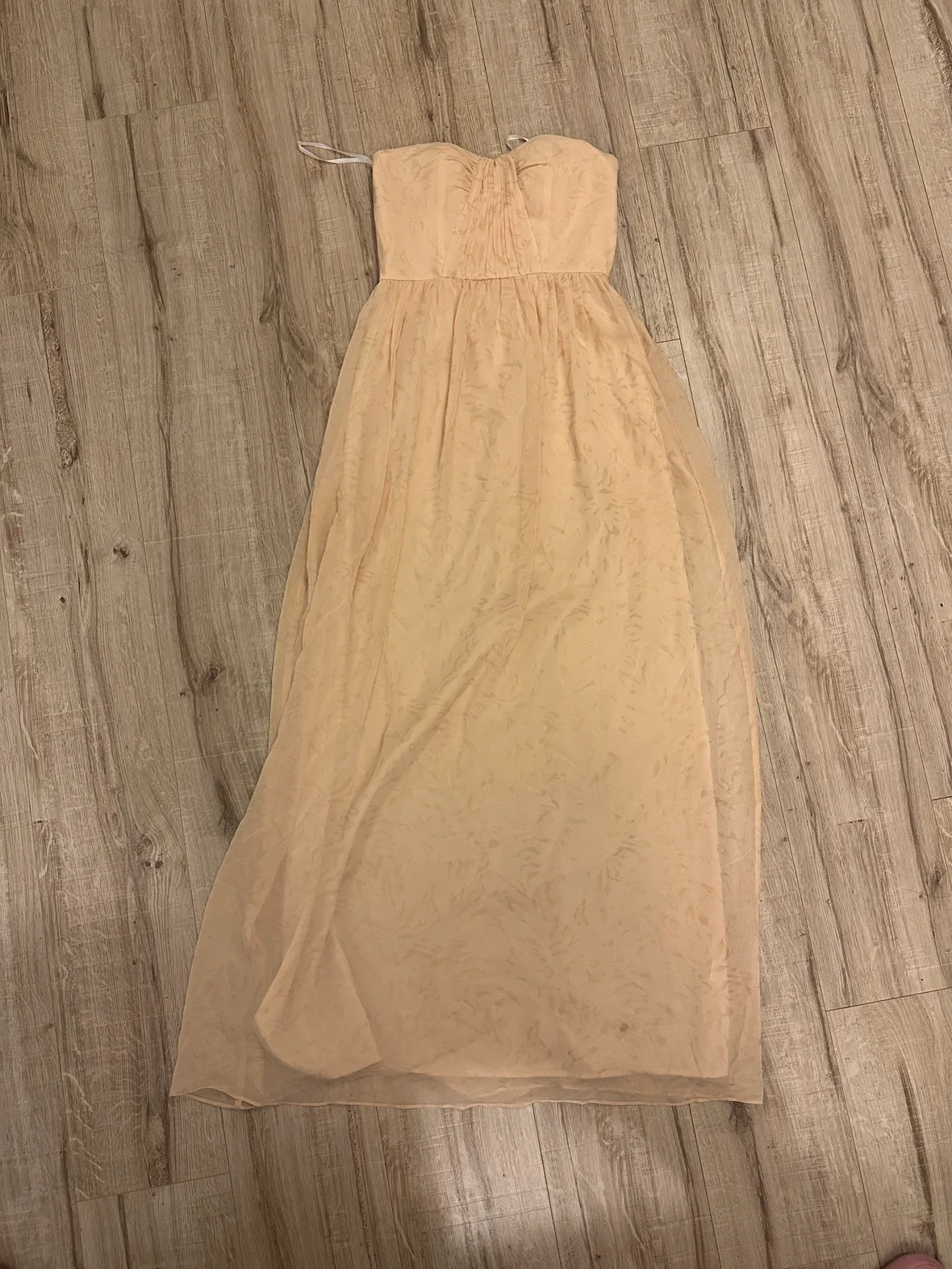 Boutique 1861 Peach Strapless Maxi Dress image indicator(3)