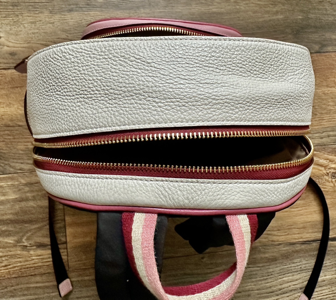 Coach Backpack with Stripe Heart Motif - photo 2