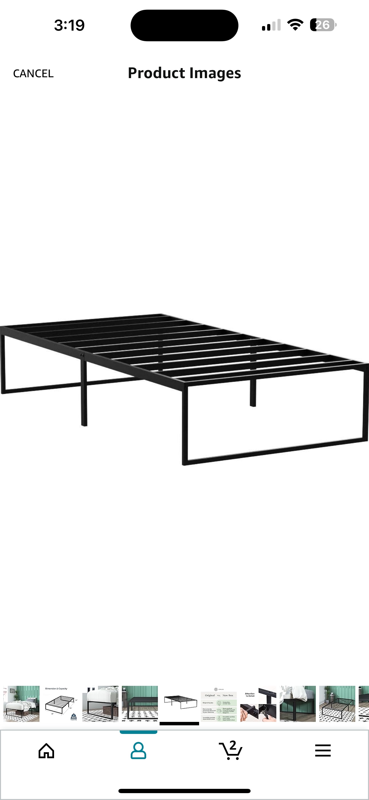 Zinus Lorelai Twin Bed Frame