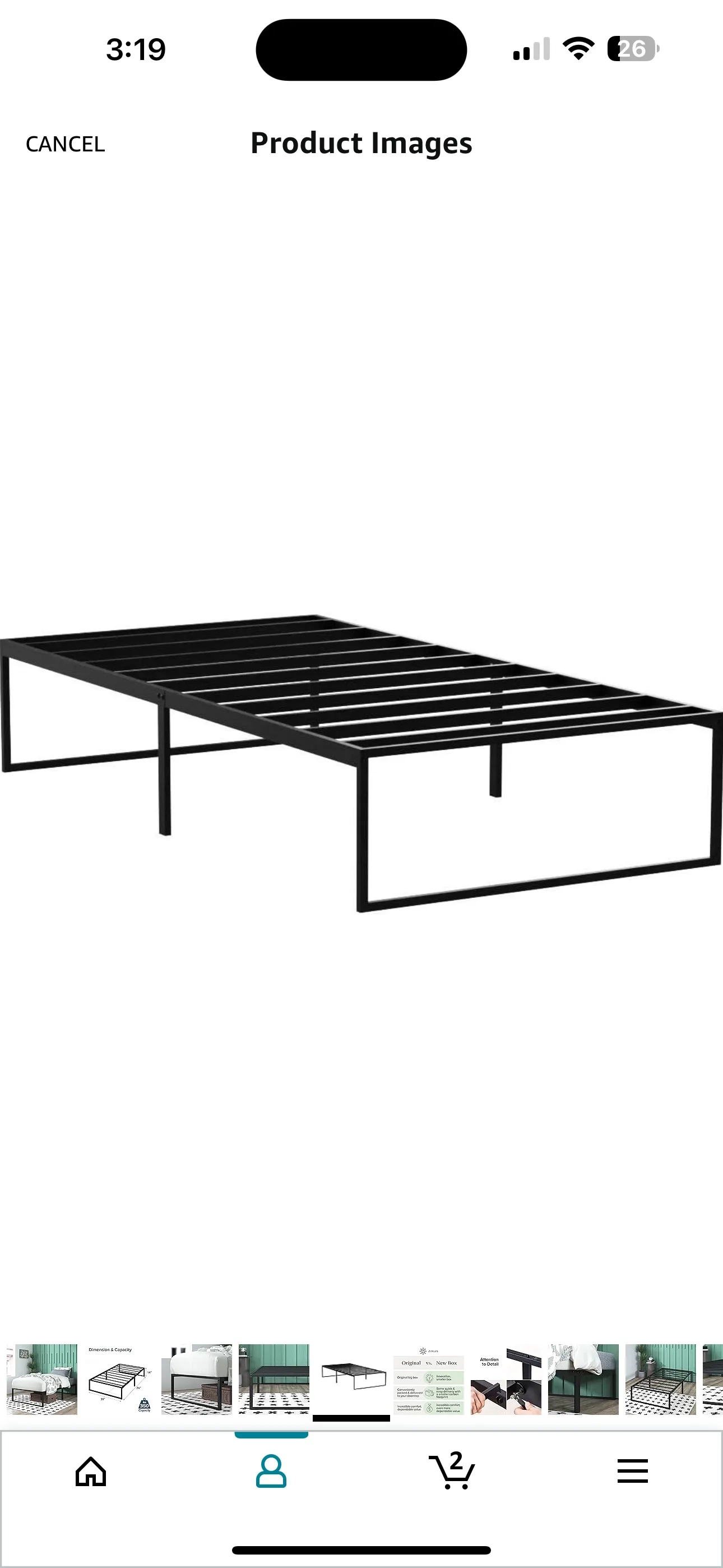 Zinus Lorelai Twin Bed Frame thumbnail