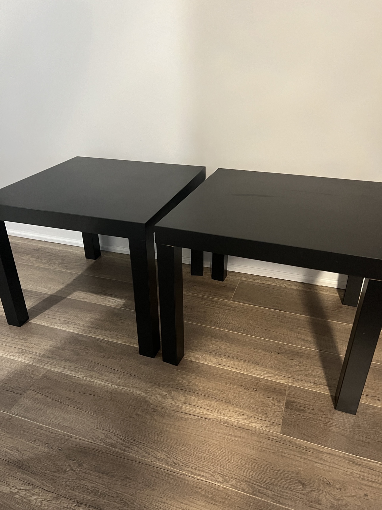IKEA Black End Tables (Set of 2)