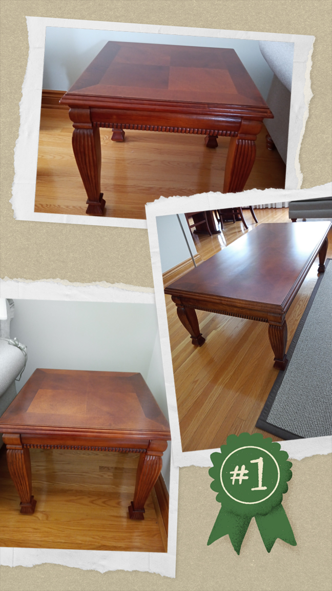 Coffee Table and Two End Tables
