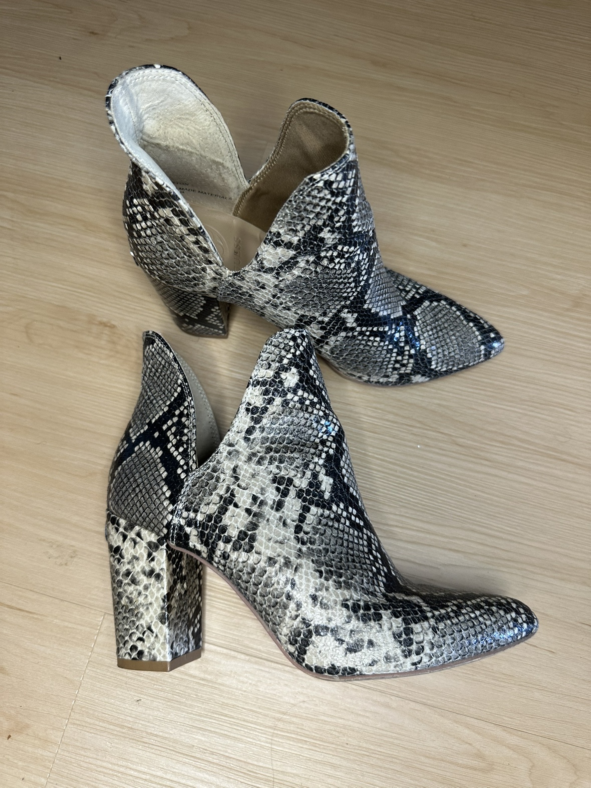 Guess Snake Print Booties