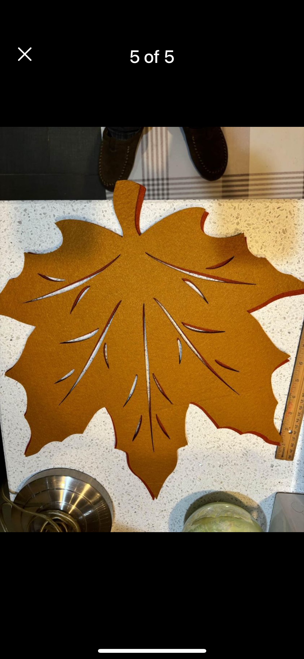 Maple Leaf Design Pot and coaster pads - photo 5