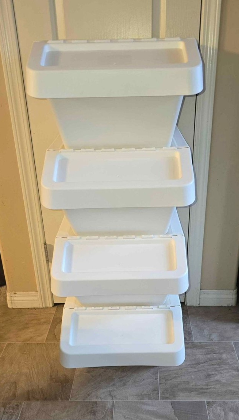 Ikea SORTERA Sorting Storage Bins - 37 L - 4 in Set w/lids