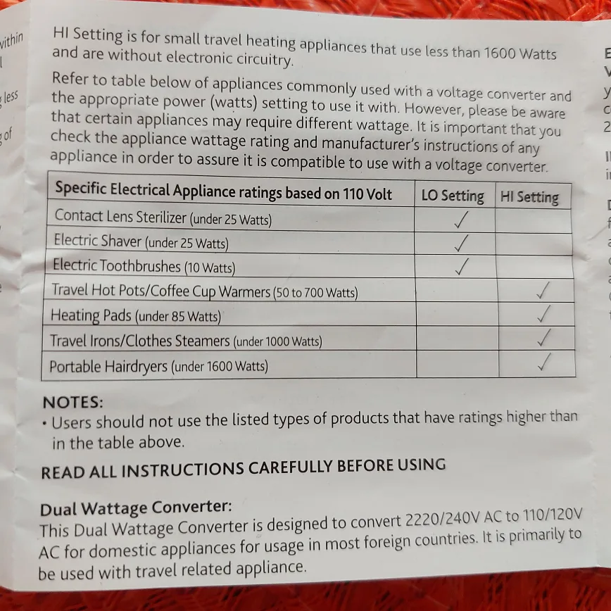 Air Canada Dual Wattage Adapter Plug Kit - NEW image indicator(6)