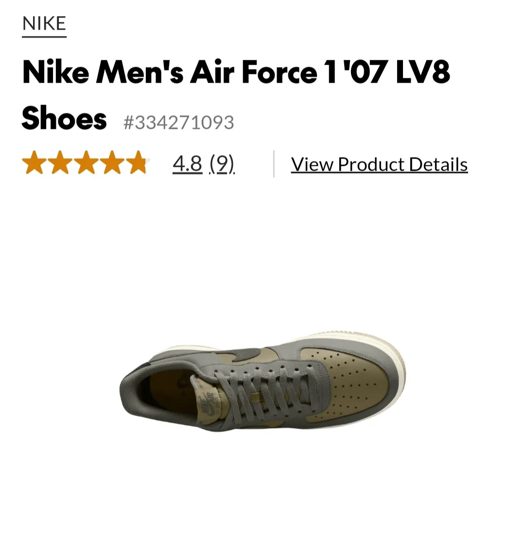 SALE PRICE! Nike Men's Air Force 1 '07 LV8 image indicator(2)