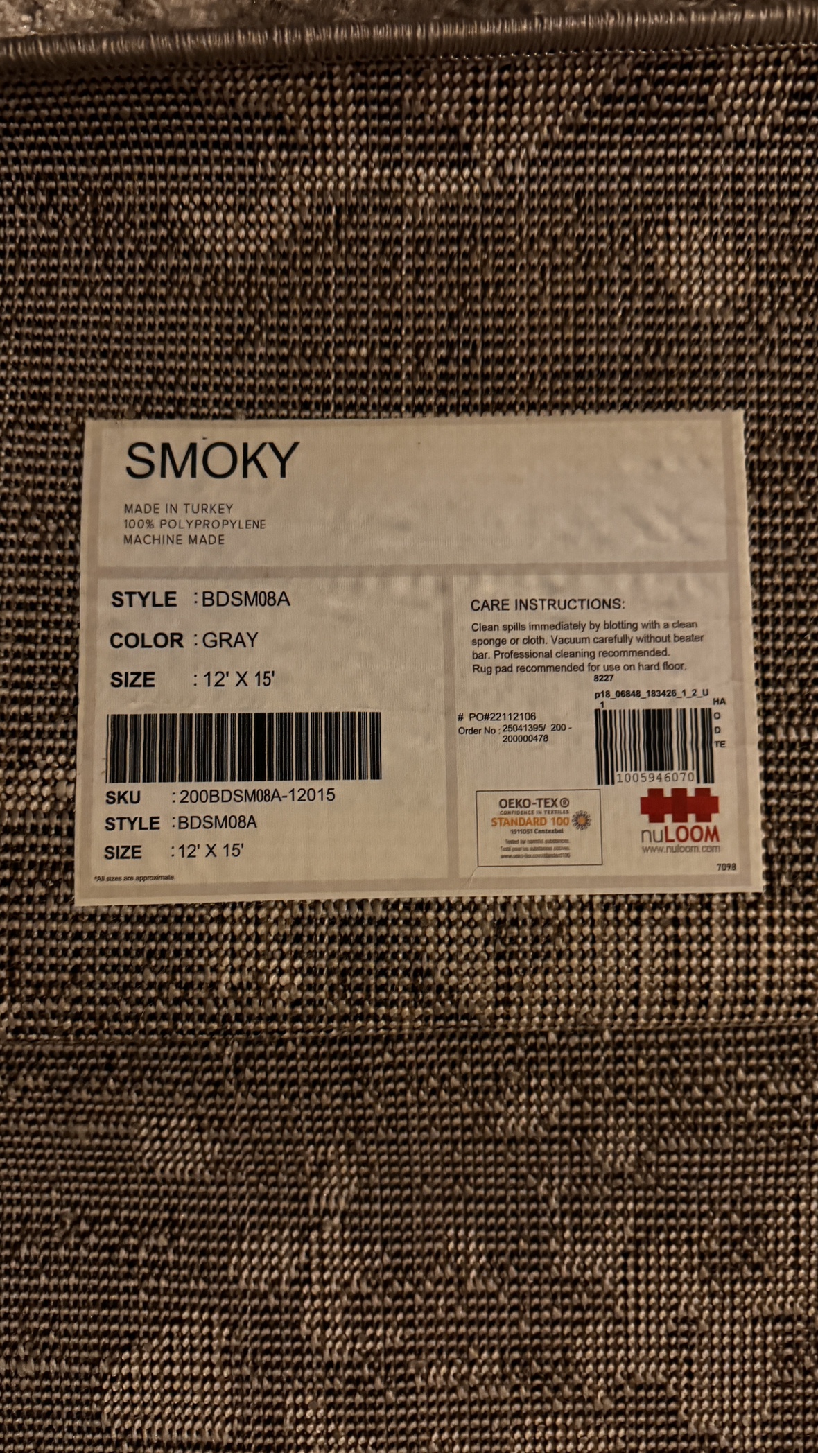 Gray Area Rug 12x15 - photo 2