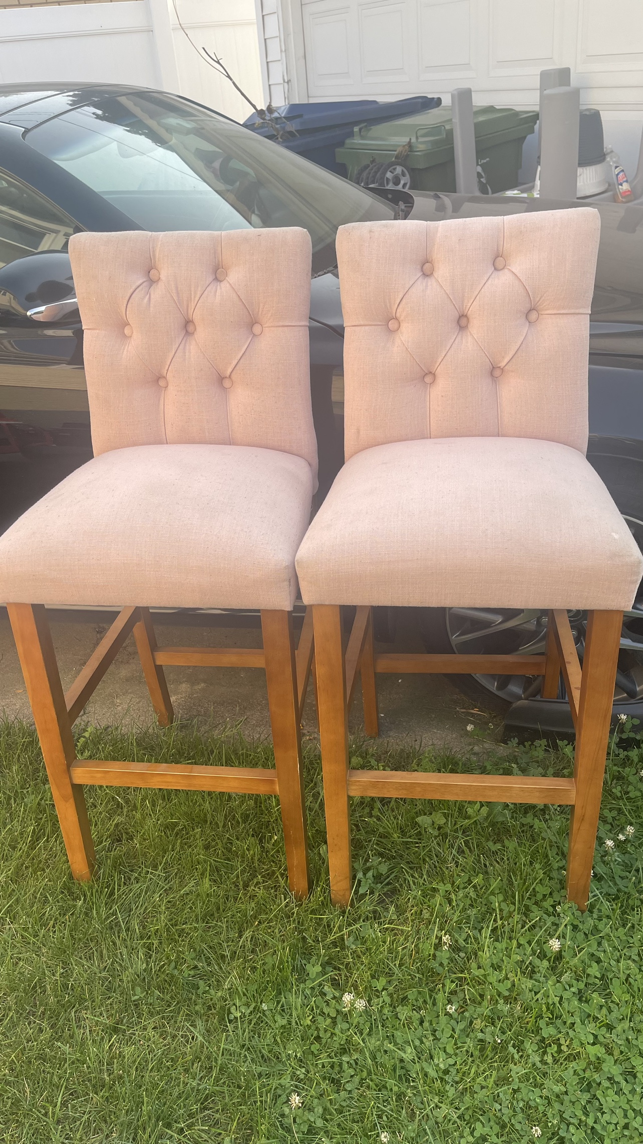 Set of Two Counter Height Bar Stools