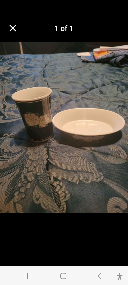 Small Soap Dish and Cup