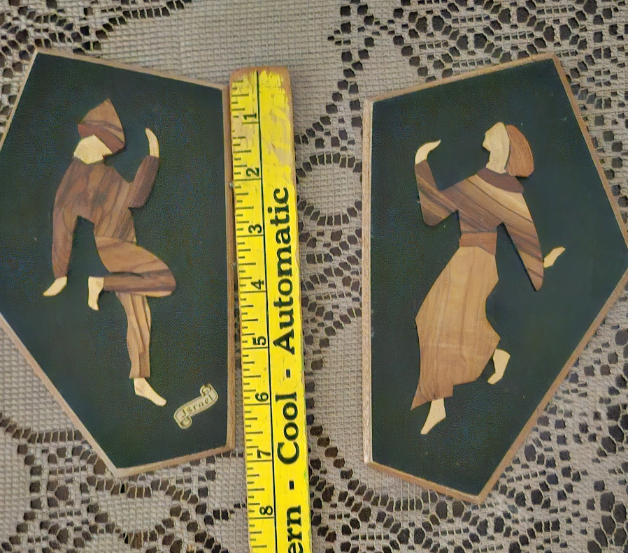Vintage Woodcut Dancing Figures