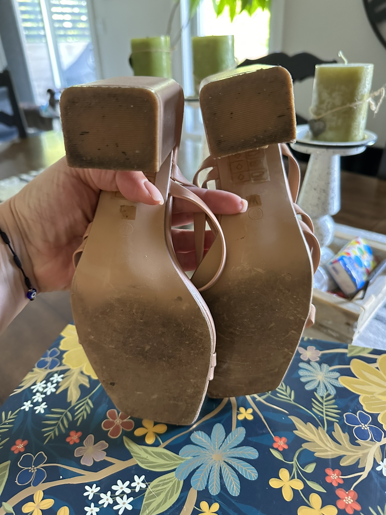 Women’s nude strappy sandal size 8.5 - photo 4