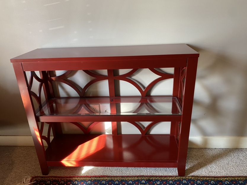 Burgundy console