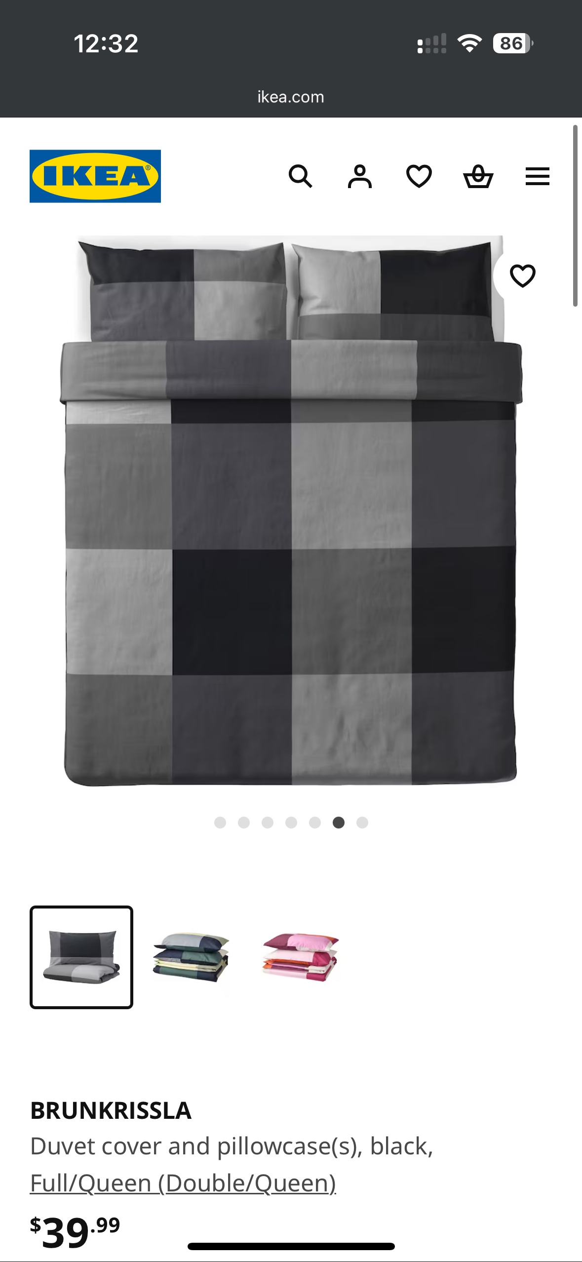 IKEA BRUNKRISLA Duvet Cover - photo 2