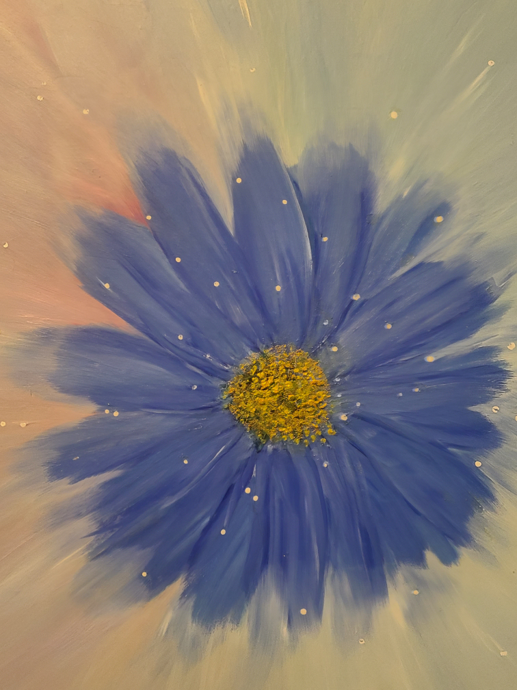 Blue Flower Painting