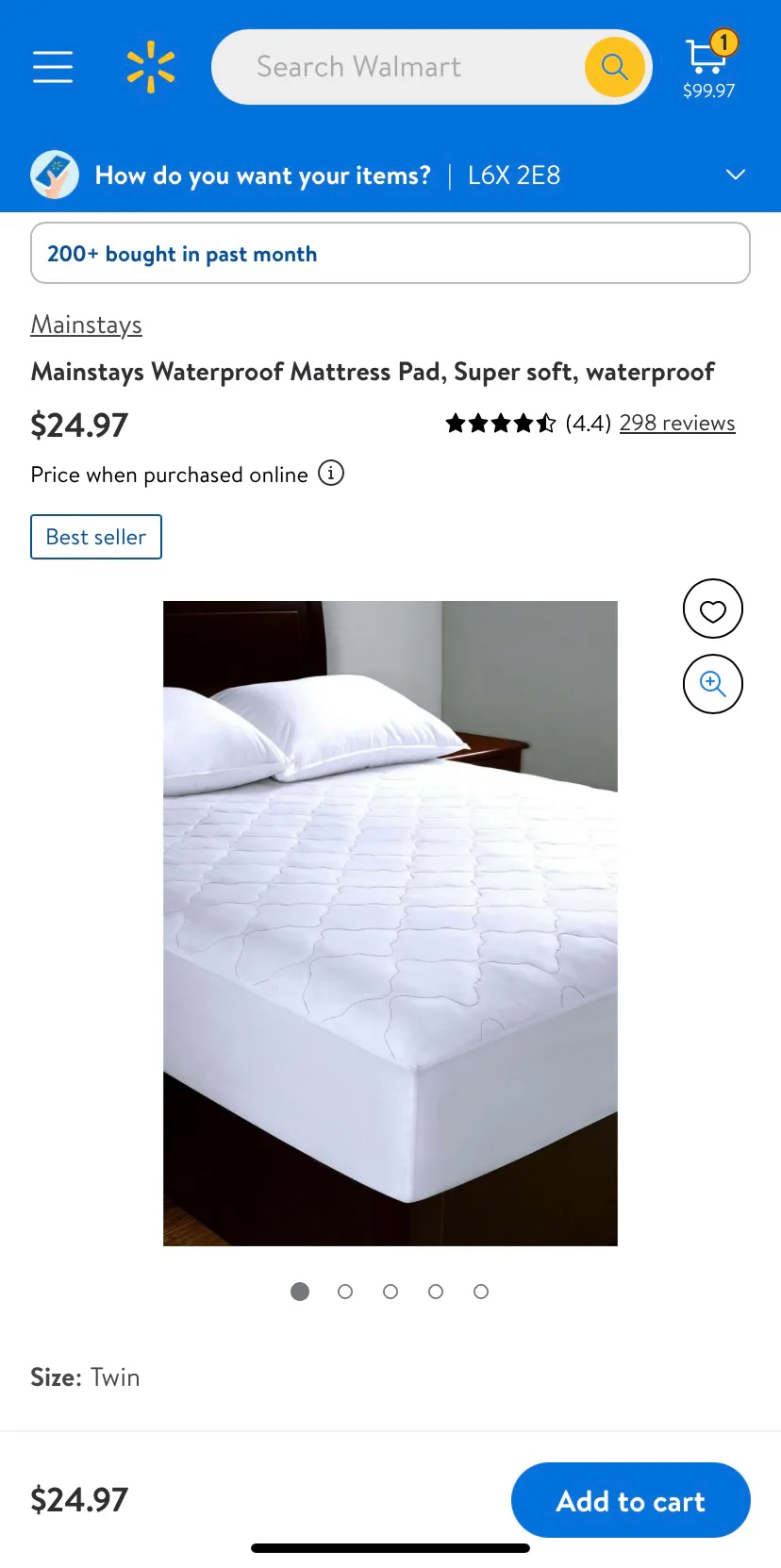 MUST GO ASAP!!! 6” mattress & waterproof mattress pad image indicator(2)