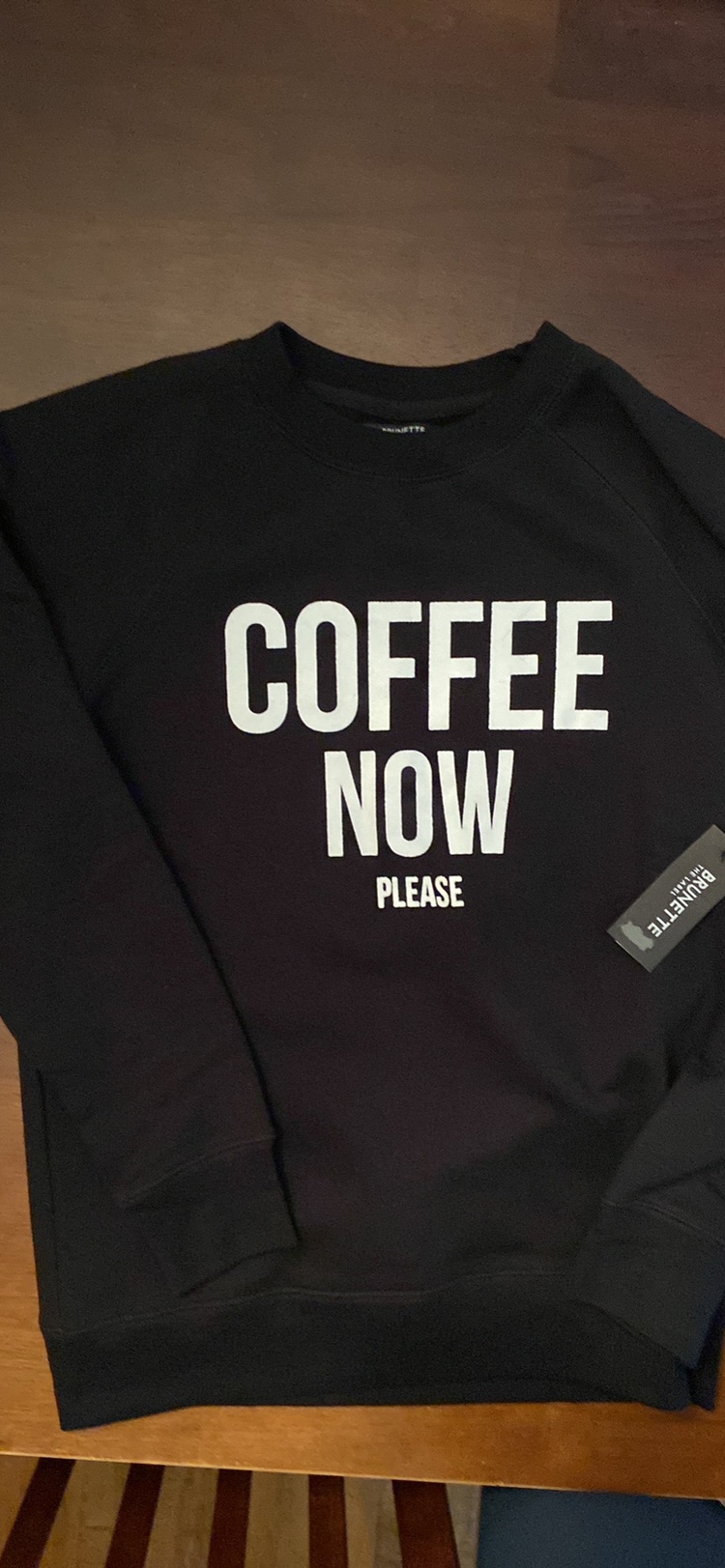 Brunette the Label crewneck sweatshirt