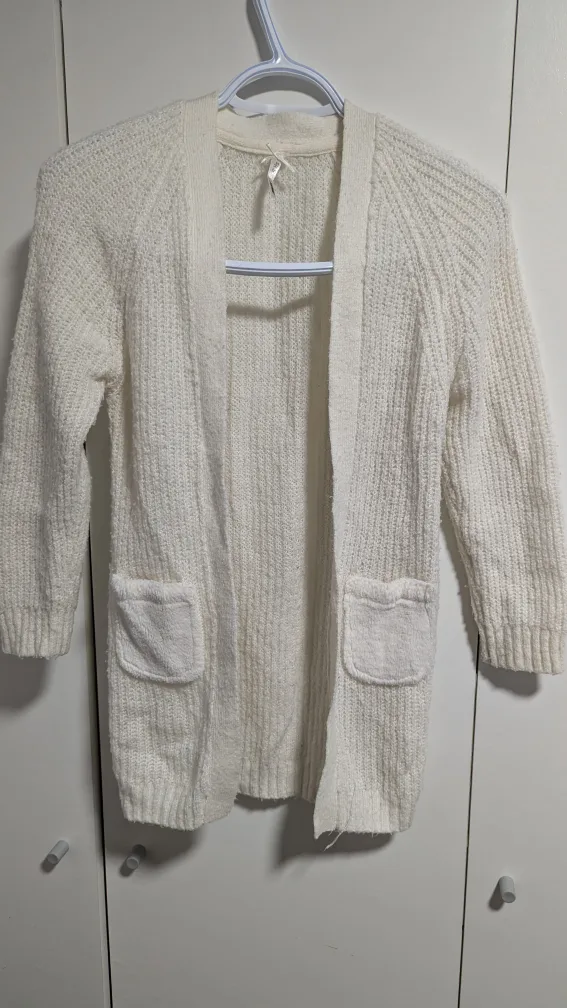 White Knit Cardigan thumbnail